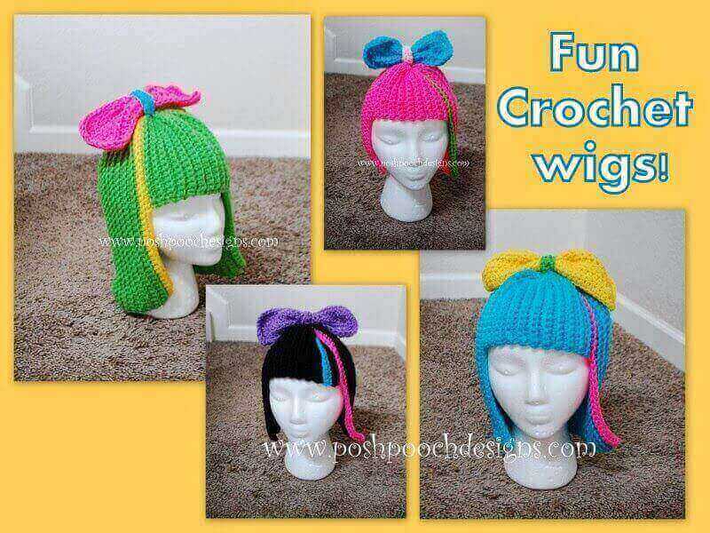 5 Fun and Fabulous Crochet Yarn Wig Patterns Crochet Confidential